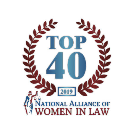 Tonilynn Top 40 Women in Law Badge
